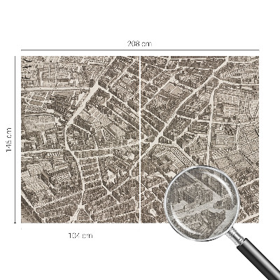 Motivtapete aus Vlies Stadtlabyrinth