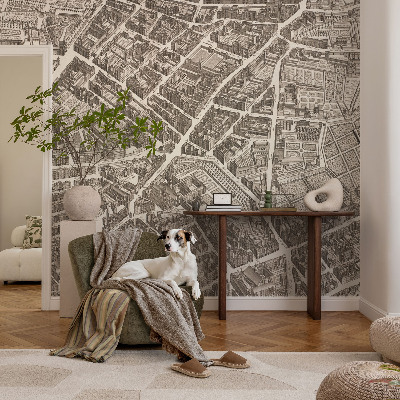 Motivtapete aus Vlies mit Motiv eines Stadtlabyrinths