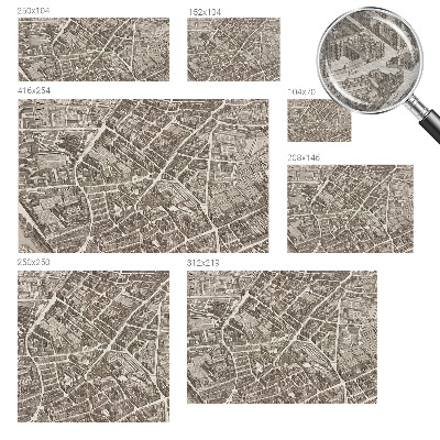 Motivtapete aus Vlies Stadtlabyrinth