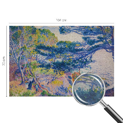 Vlies-Fototapete fürs Schlafzimmer mit impressionistischer Landschaft