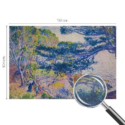 Vlies-Fototapete fürs Schlafzimmer mit impressionistischer Landschaft