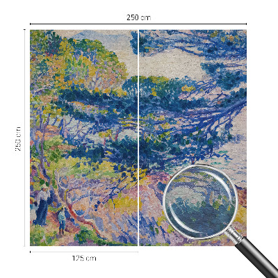 Vlies-Fototapete fürs Schlafzimmer mit impressionistischer Landschaft