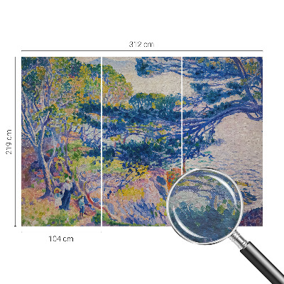 Vlies-Fototapete fürs Schlafzimmer mit impressionistischer Landschaft