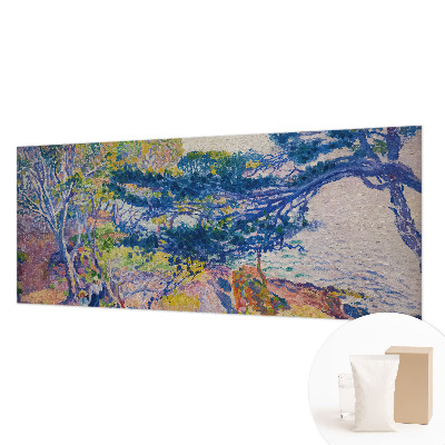 Vlies-Fototapete fürs Schlafzimmer mit impressionistischer Landschaft