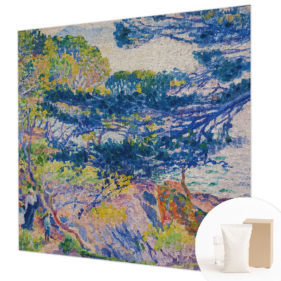 Vlies-Fototapete fürs Schlafzimmer mit impressionistischer Landschaft