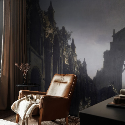 Vlies-Fototapete fürs Wohnzimmer gotische Ruinen
