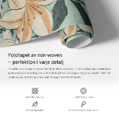 Vliestapete fürs Wohnzimmer mit fruchtigem Motiv