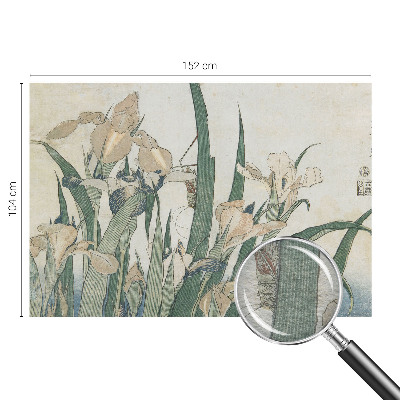 Bedruckte Vlies-Fototapete mit motiv zarter Schwertlilien