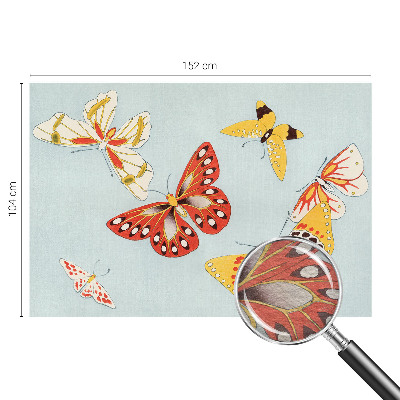 Wand-Fototapete mit einem künstlerischen Schmetterlingsmotiv