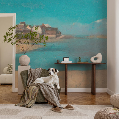 Moderne Vlies-Fototapete Ein ruhiges Dorf