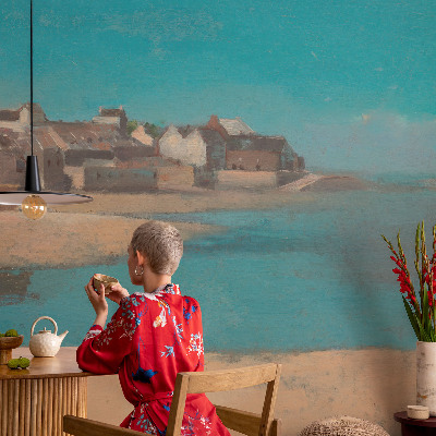 Moderne Vlies-Fototapete Ein ruhiges Dorf