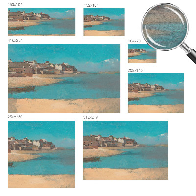 Moderne Vlies-Fototapete Ein ruhiges Dorf