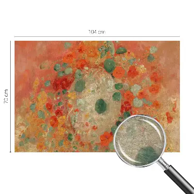 Bildtapete mit abstraktem Blumenmotiv