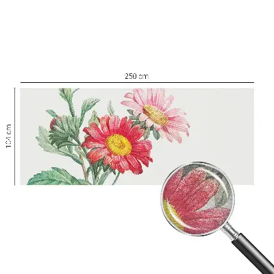 Motivtapete mit zarten Blüten