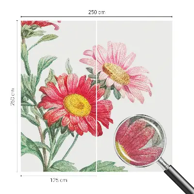Motivtapete mit zarten Blüten