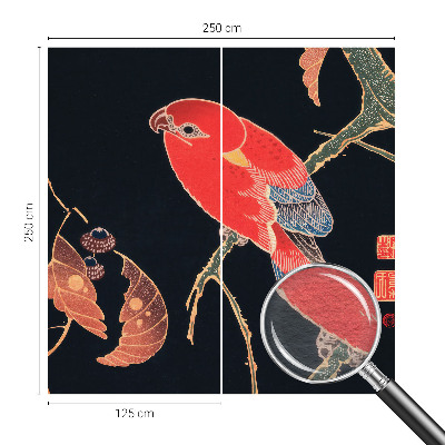 Vliestapete fürs Wohnzimmer Exotischer Vogel