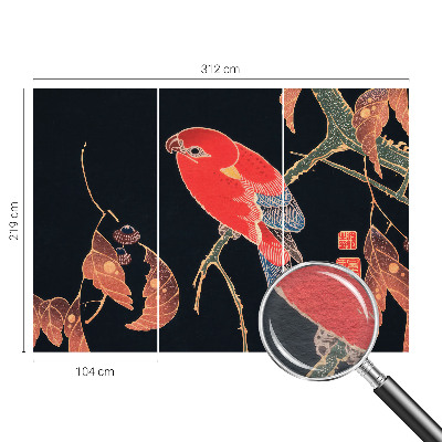 Vliestapete fürs Wohnzimmer Exotischer Vogel
