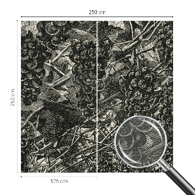 Vliestapete fürs Schlafzimmer Traubenabdruck