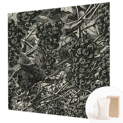 Vliestapete fürs Schlafzimmer Traubenabdruck