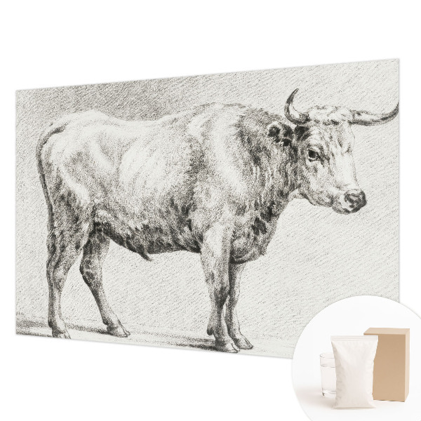 Bildtapete mit Bullenstift-Motiv