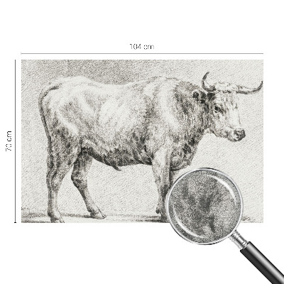 Bildtapete mit Bullenstift-Motiv