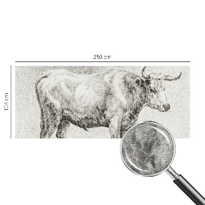 Bildtapete mit Bullenstift-Motiv