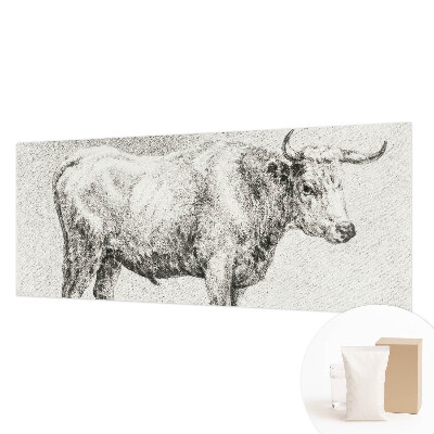 Bildtapete mit Bullenstift-Motiv