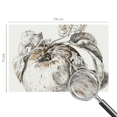 Wand-Fototapete mit Apfelblättern