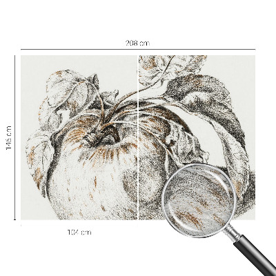 Wand-Fototapete Apfelblätter