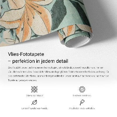 Wand-Fototapete Apfelblätter