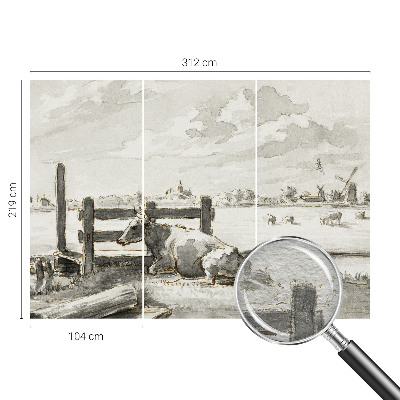 Motivtapete aus Vlies Ländliche Idylle