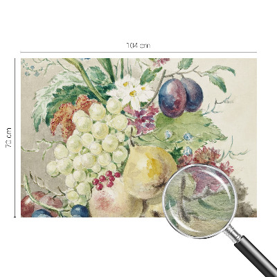 Fototapete nach Maß mit Motiv aus Blüten und Früchten