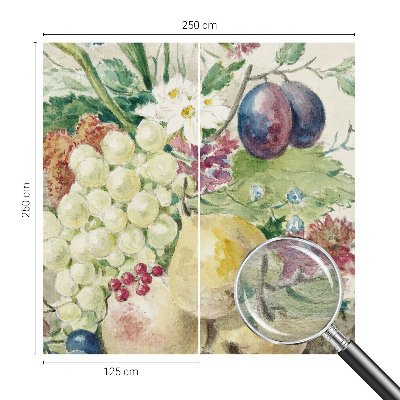 Fototapete nach Maß mit Motiv aus Blüten und Früchten