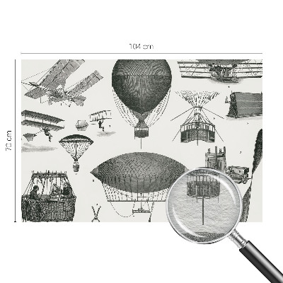 Wandtapete Geschichte der Luftfahrt