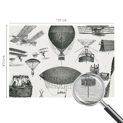 Wandtapete Geschichte der Luftfahrt