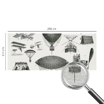 Wandtapete Geschichte der Luftfahrt