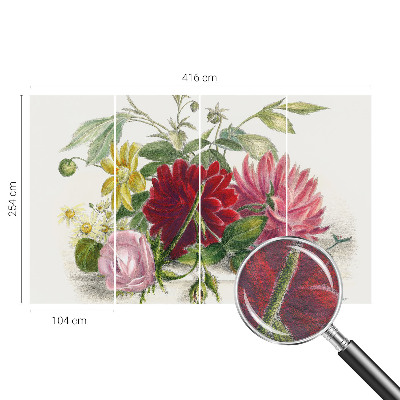Vlies-Fototapete mit Motiv eines Blumenstraußes