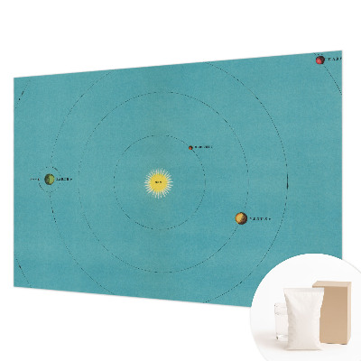 Fototapete fürs Schlafzimmer mit Motiv eines kosmischen Systems