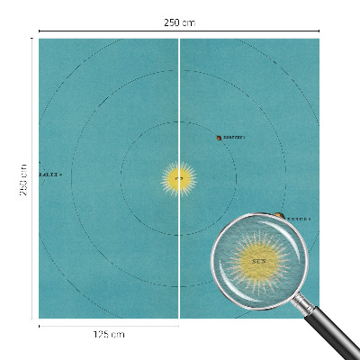 Fototapete fürs Schlafzimmer mit Motiv eines kosmischen Systems