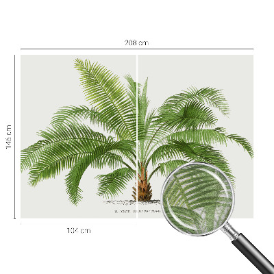 Vlies-Fototapete nach Maß mit glänzendem Palmenmotiv
