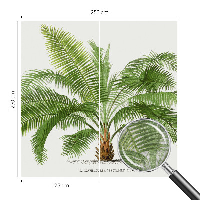 Vlies-Fototapete nach Maß mit glänzendem Palmenmotiv