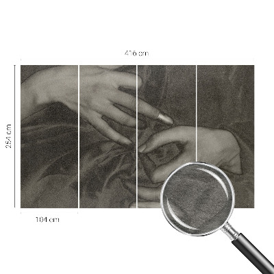 Bedruckte Vlies-Fototapete Handmaterial