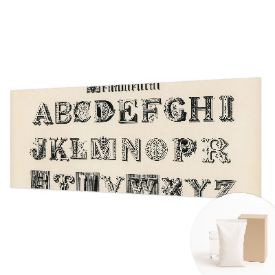 Fototapete nach Maß mit dekorativen Buchstaben