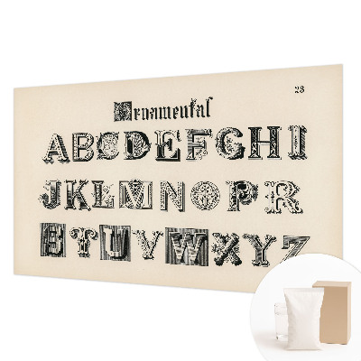 Fototapete nach Maß mit dekorativen Buchstaben