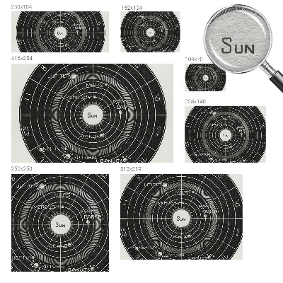 Vlies-Fototapete mit einem kosmischen Diagramm