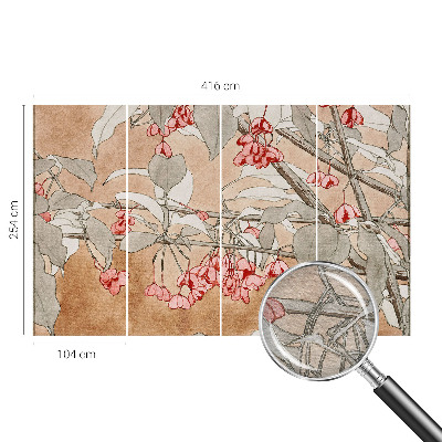 Fototapete fürs Wohnzimmer Florale Harmonie