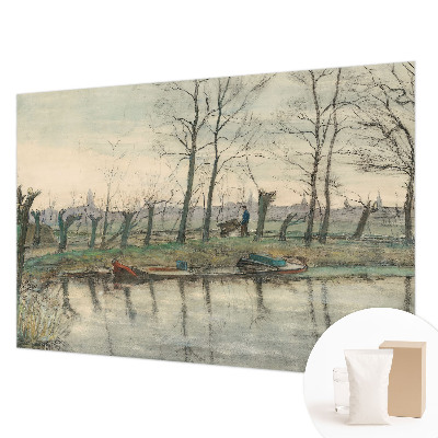 Motivtapete aus Vlies mit Motiv einer Winterlandschaft