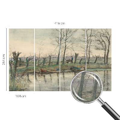 Motivtapete aus Vlies Winterlandschaft