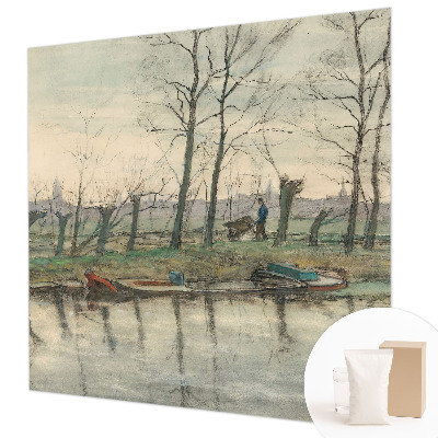 Motivtapete aus Vlies mit Motiv einer Winterlandschaft