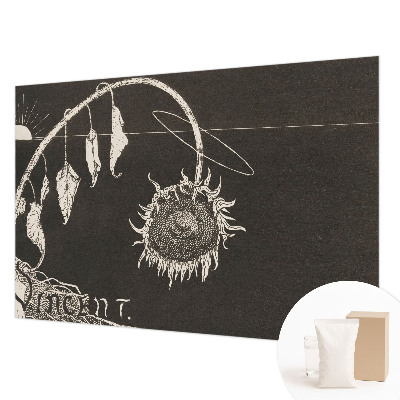 Vlies-Fototapete nach Maß Nostalgische Sonnenblume